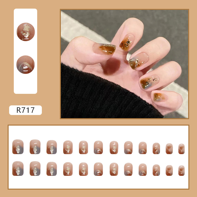 Elegant Minimalist Press-On Nail Set (24pcs) (DESIGN 7180)