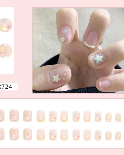 Elegant Minimalist Press-On Nail Set (24pcs) (DESIGN 7182)