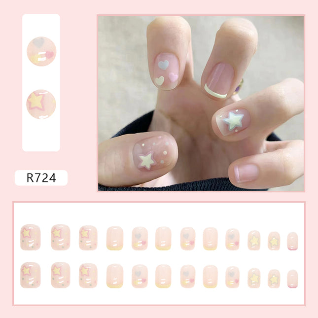 Elegant Minimalist Press-On Nail Set (24pcs) (DESIGN 7182)