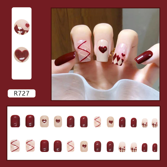 Elegant Minimalist Press-On Nail Set (24pcs) (DESIGN 7184)