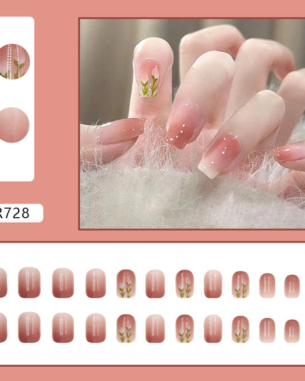 Elegant Minimalist Press-On Nail Set (24pcs) (DESIGN 7185)