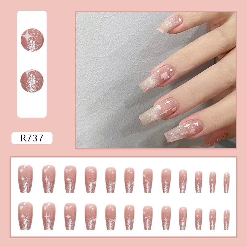 Elegant Minimalist Press-On Nail Set (24pcs) (DESIGN 7189)