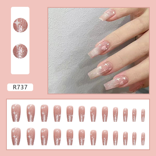 Elegant Minimalist Press-On Nail Set (24pcs) (DESIGN 7189)