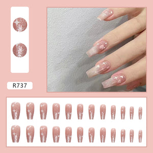 Elegant Minimalist Press-On Nail Set (24pcs) (DESIGN 7189)