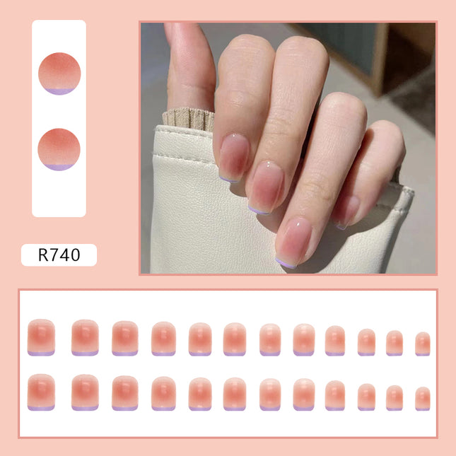Elegant Minimalist Press-On Nail Set (24pcs) (DESIGN 7190)