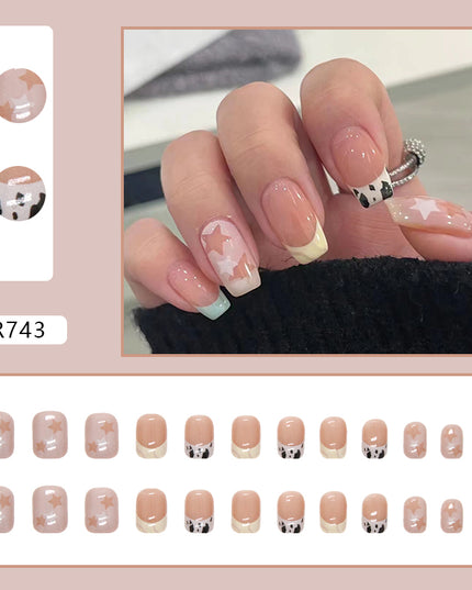 Elegant Minimalist Press-On Nail Set (24pcs) (DESIGN 7191)