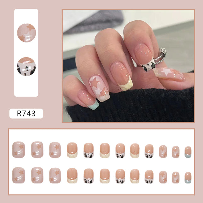 Elegant Minimalist Press-On Nail Set (24pcs) (DESIGN 7191)