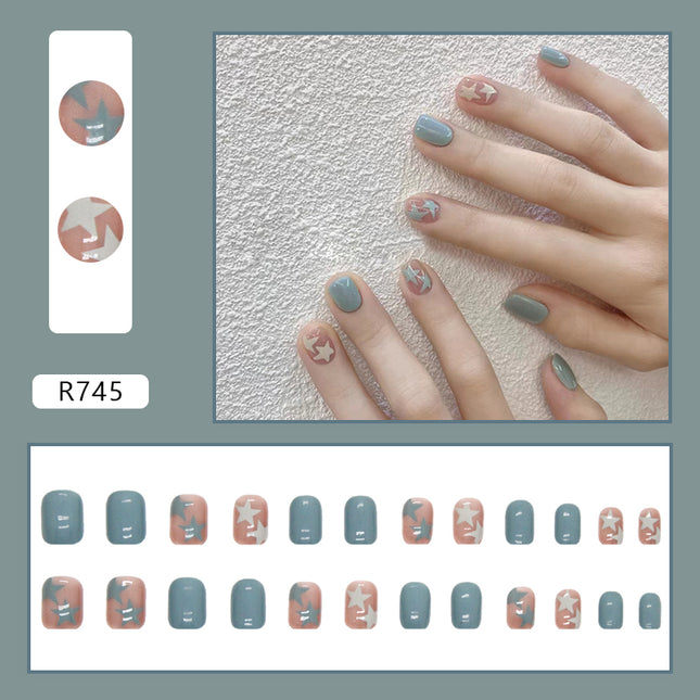Elegant Minimalist Press-On Nail Set (24pcs) (DESIGN 7193)