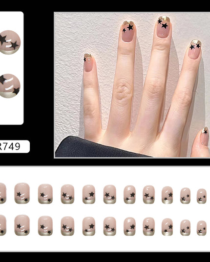 Elegant Minimalist Press-On Nail Set (24pcs) (DESIGN 7194)