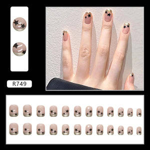 Elegant Minimalist Press-On Nail Set (24pcs) (DESIGN 7194)