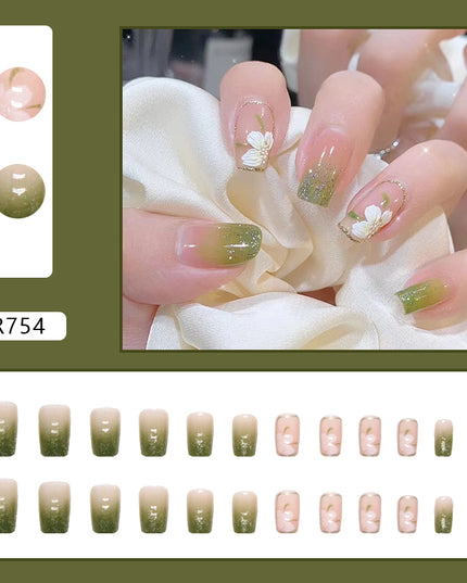Elegant Minimalist Press-On Nail Set (24pcs) (DESIGN 7196)