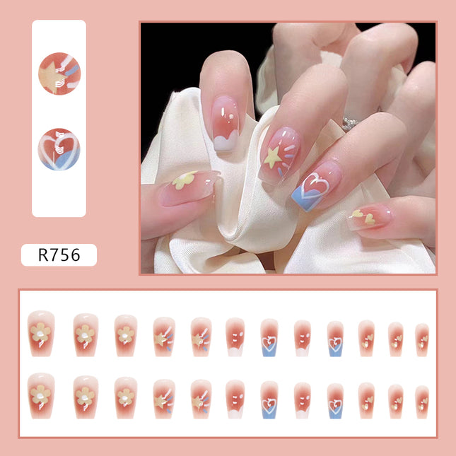Elegant Minimalist Press-On Nail Set (24pcs) (DESIGN 7197)
