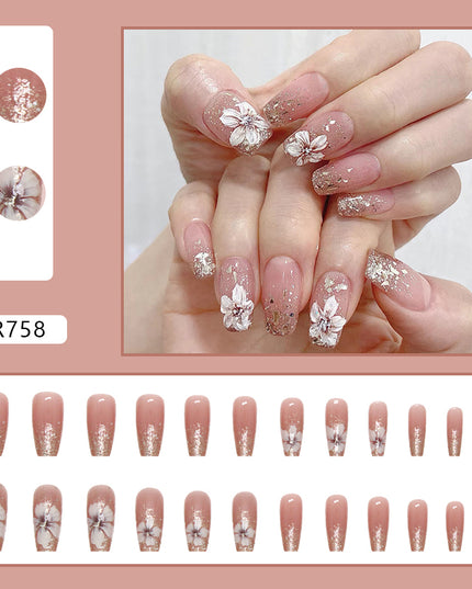 Elegant Minimalist Press-On Nail Set (24pcs) (DESIGN 7199)