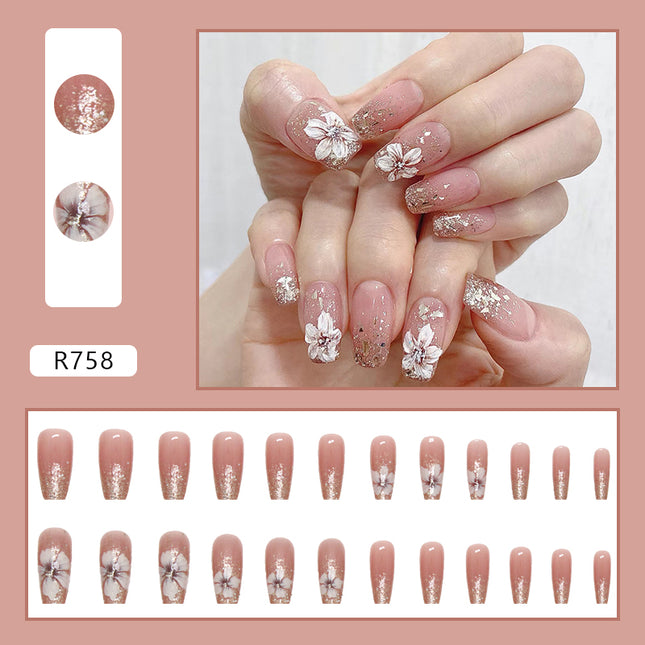 Elegant Minimalist Press-On Nail Set (24pcs) (DESIGN 7199)