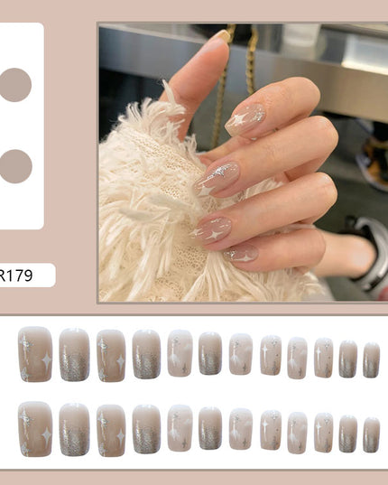 Elegant Minimalist Press-On Nail Set (24pcs) (DESIGN 7020)