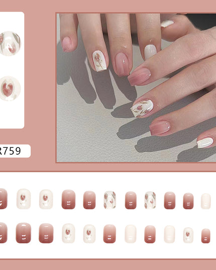 Elegant Minimalist Press-On Nail Set (24pcs) (DESIGN 7200)