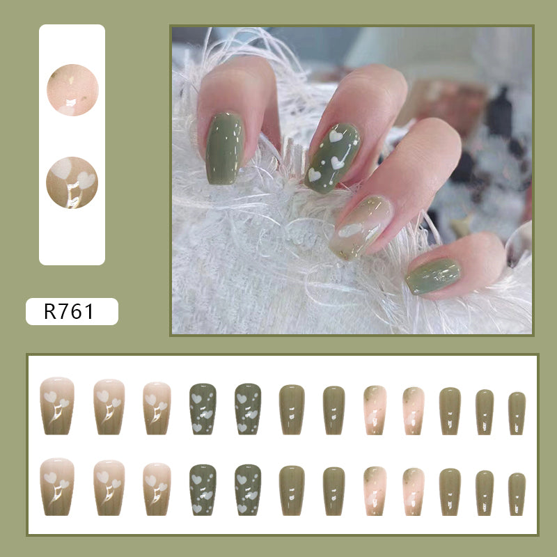 Elegant Minimalist Press-On Nail Set (24pcs) (DESIGN 7201)