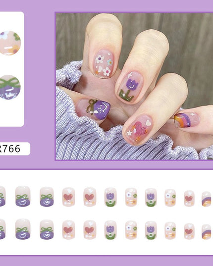 Elegant Minimalist Press-On Nail Set (24pcs) (DESIGN 7204)