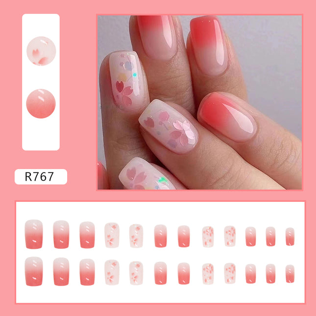 Elegant Minimalist Press-On Nail Set (24pcs) (DESIGN 7205)
