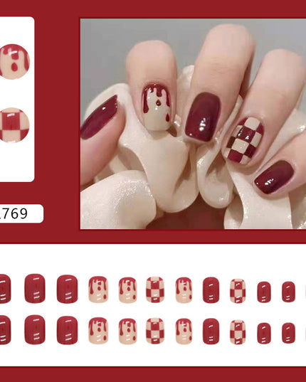 Elegant Minimalist Press-On Nail Set (24pcs) (DESIGN 7206)