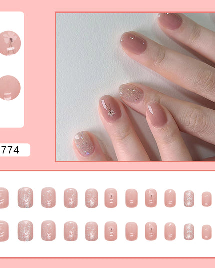 Elegant Minimalist Press-On Nail Set (24pcs) (DESIGN 7207)