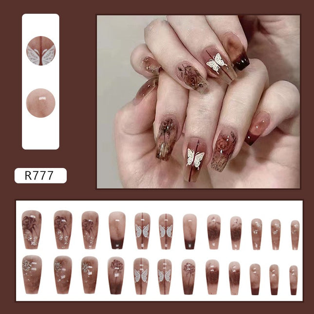 Elegant Minimalist Press-On Nail Set (24pcs) (DESIGN 7208)