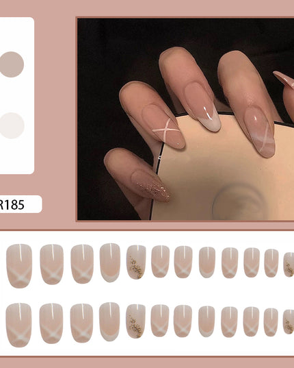 Elegant Minimalist Press-On Nail Set (24pcs) (DESIGN 7021)