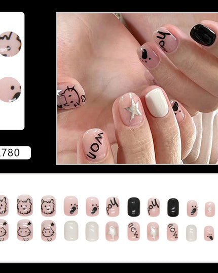 Elegant Minimalist Press-On Nail Set (24pcs) (DESIGN 7210)