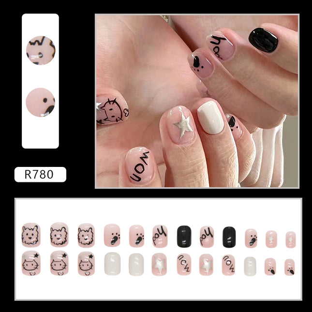 Elegant Minimalist Press-On Nail Set (24pcs) (DESIGN 7210)