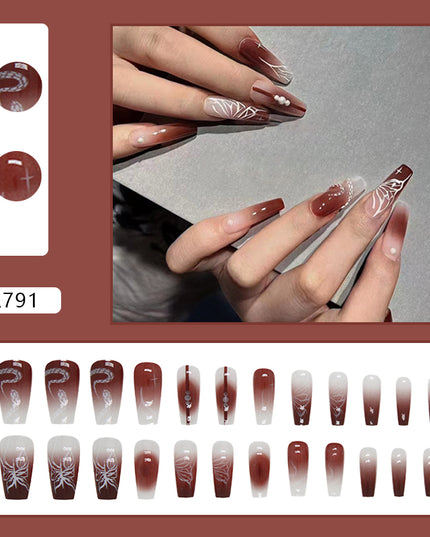 Elegant Minimalist Press-On Nail Set (24pcs) (DESIGN 7215)