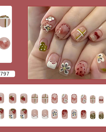 Elegant Minimalist Press-On Nail Set (24pcs) (DESIGN 7216)