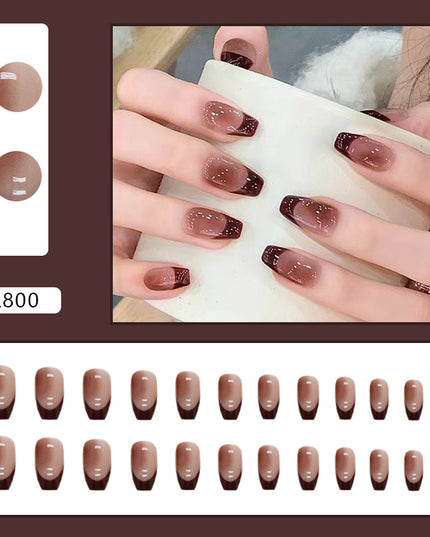 Elegant Minimalist Press-On Nail Set (24pcs) (DESIGN 7217)