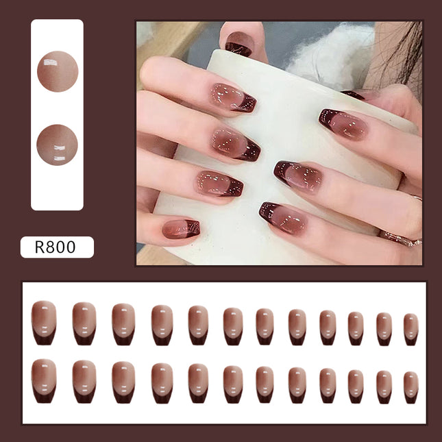 Elegant Minimalist Press-On Nail Set (24pcs) (DESIGN 7217)