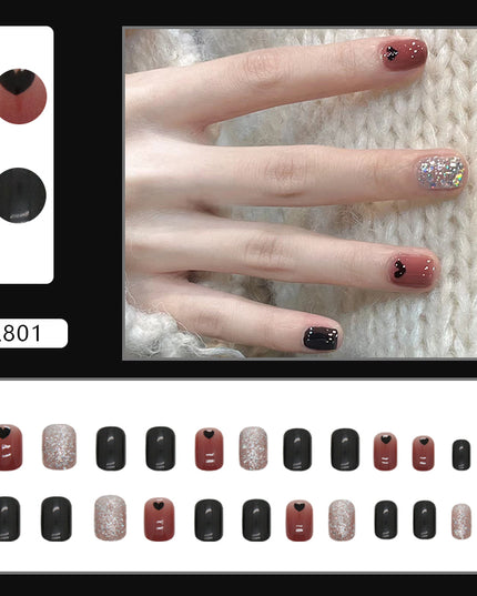 Elegant Minimalist Press-On Nail Set (24pcs) (DESIGN 7218)