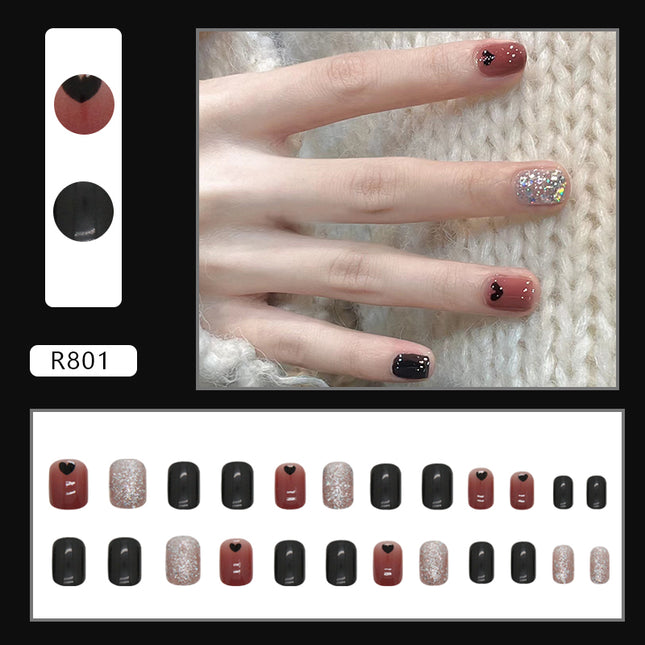 Elegant Minimalist Press-On Nail Set (24pcs) (DESIGN 7218)