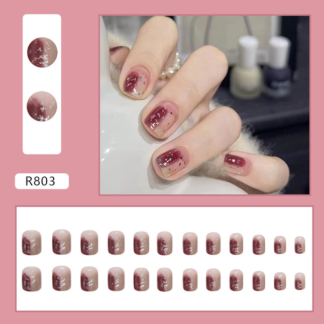Elegant Minimalist Press-On Nail Set (24pcs) (DESIGN 7219)