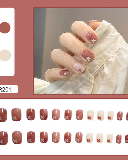 Elegant Minimalist Press-On Nail Set (24pcs) (DESIGN 7022)