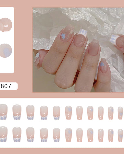 Elegant Minimalist Press-On Nail Set (24pcs) (DESIGN 7220)