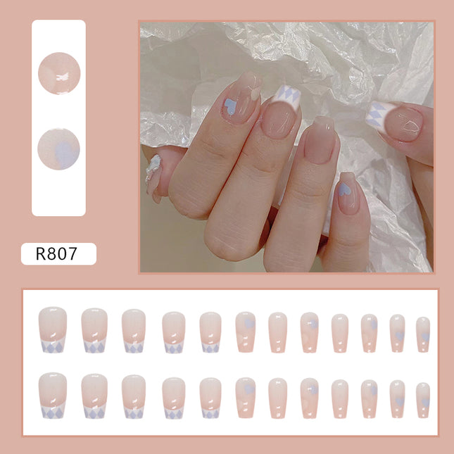 Elegant Minimalist Press-On Nail Set (24pcs) (DESIGN 7220)