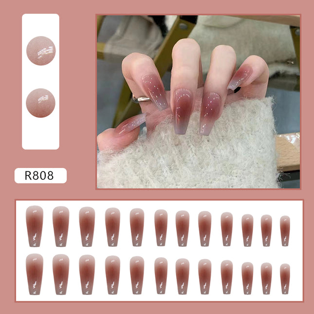 Elegant Minimalist Press-On Nail Set (24pcs) (DESIGN 7221)