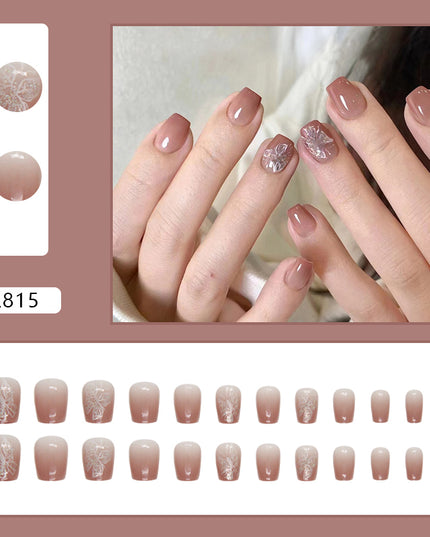 Elegant Minimalist Press-On Nail Set (24pcs) (DESIGN 7223)