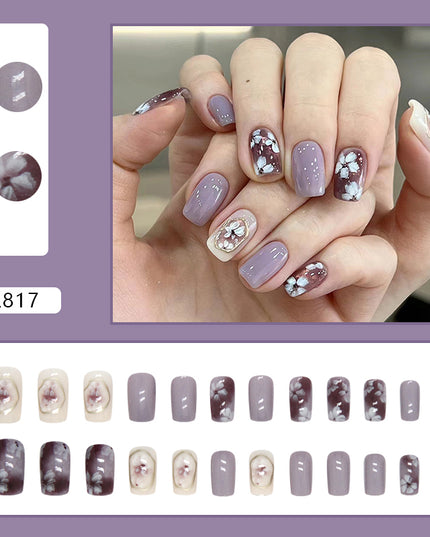 Elegant Minimalist Press-On Nail Set (24pcs) (DESIGN 7224)