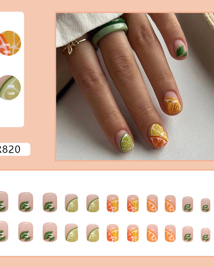 Elegant Minimalist Press-On Nail Set (24pcs) (DESIGN 7225)