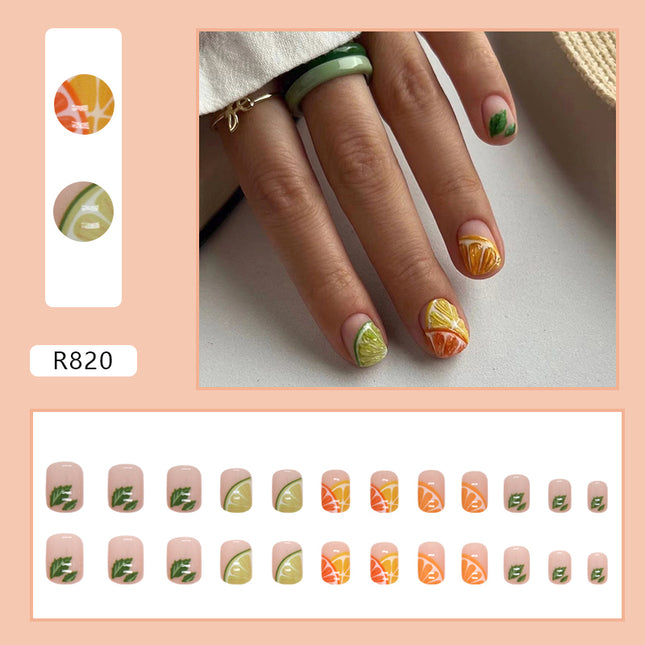 Elegant Minimalist Press-On Nail Set (24pcs) (DESIGN 7225)