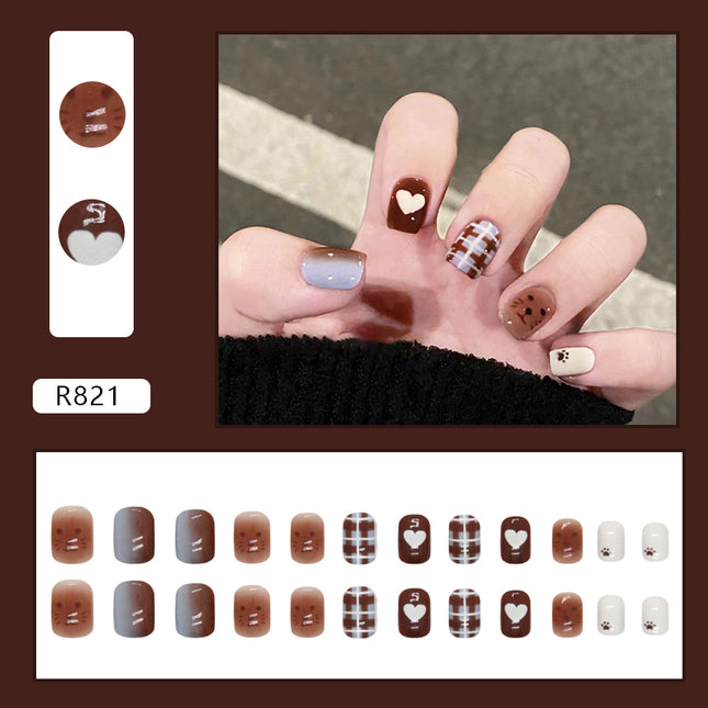Elegant Minimalist Press-On Nail Set (24pcs) (DESIGN 7226)