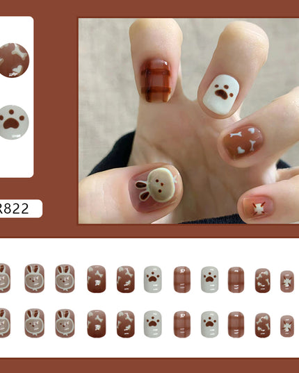 Elegant Minimalist Press-On Nail Set (24pcs) (DESIGN 7227)