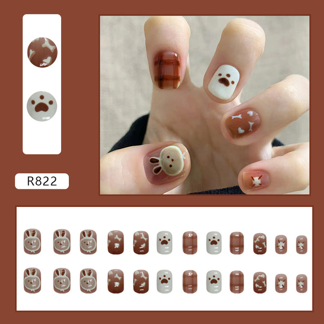 Elegant Minimalist Press-On Nail Set (24pcs) (DESIGN 7227)