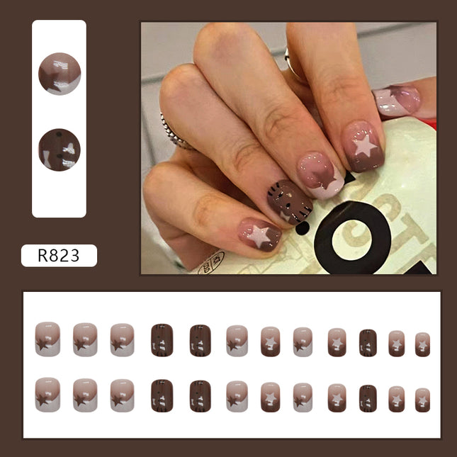 Elegant Minimalist Press-On Nail Set (24pcs) (DESIGN 7228)