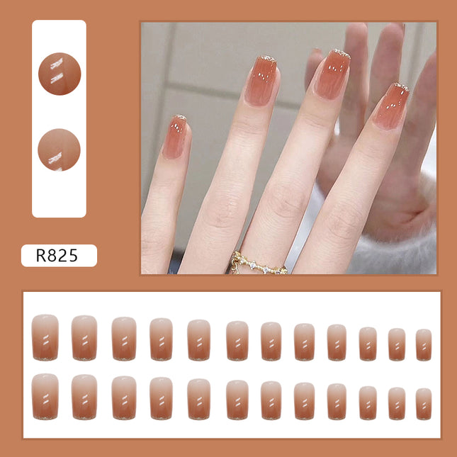 Elegant Minimalist Press-On Nail Set (24pcs) (DESIGN 7229)