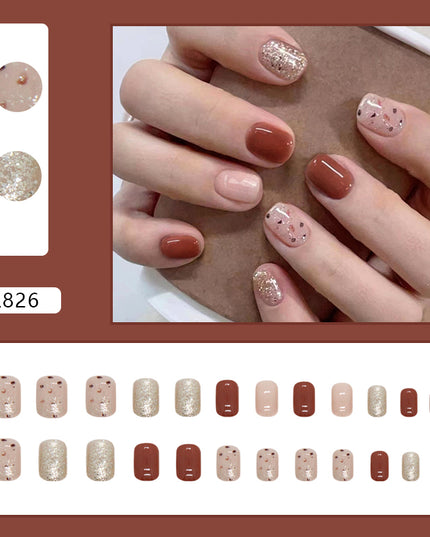 Elegant Minimalist Press-On Nail Set (24pcs) (DESIGN 7230)